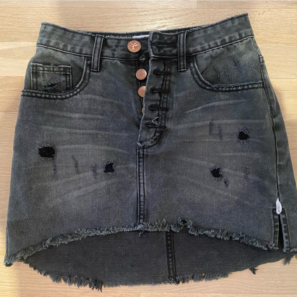 One teaspoon denim black skirt size 25